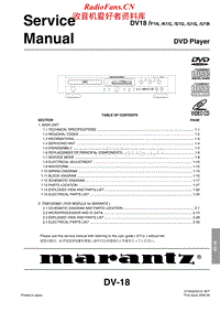 Marantz-DV-18-Service-Manual电路原理图.pdf