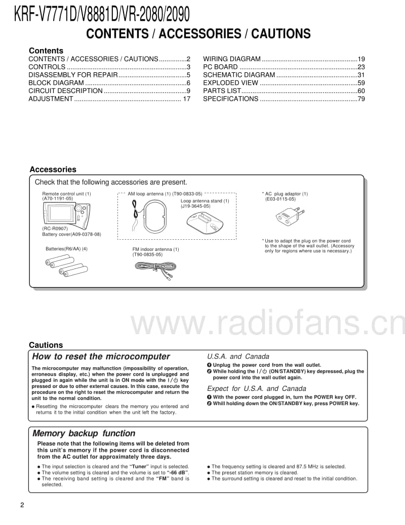 Kenwood-KRFVR-2080-Service-Manual电路原理图.pdf_第2页