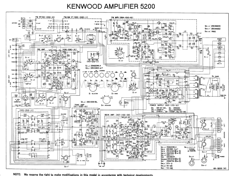 Kenwood-KR-5200-Schematic电路原理图.pdf_第1页