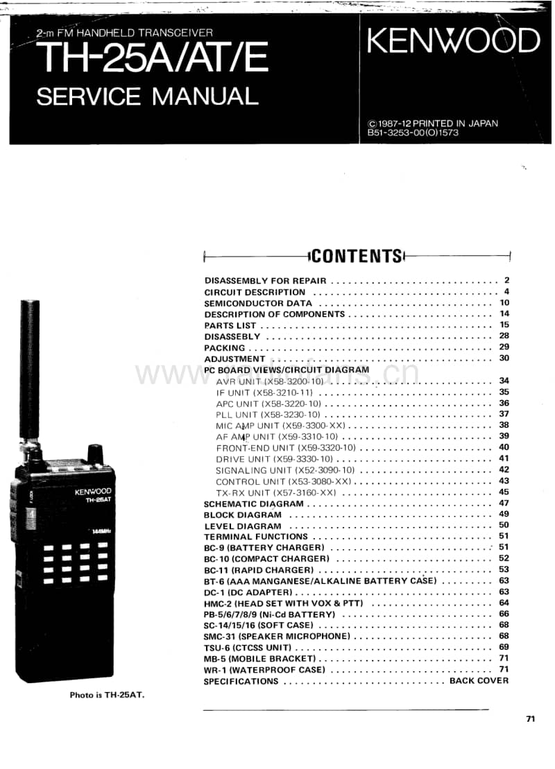 Kenwood-TH-25-Service-Manual电路原理图.pdf_第1页