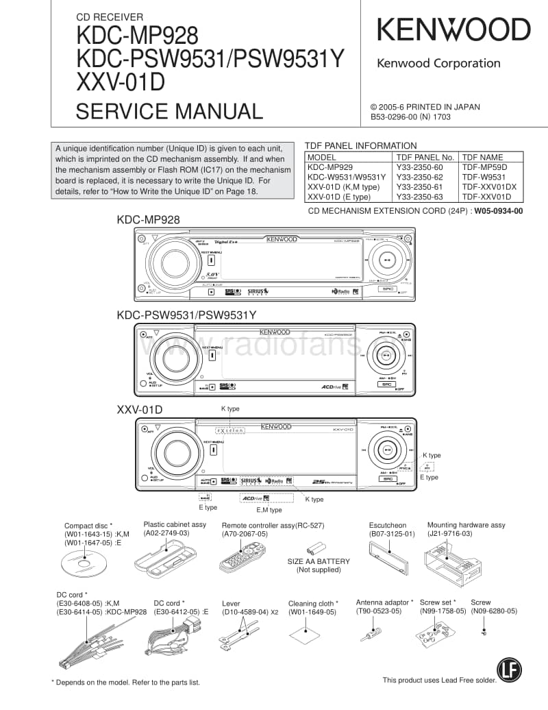 Kenwood-XXV-01-D-Service-Manual电路原理图.pdf_第1页