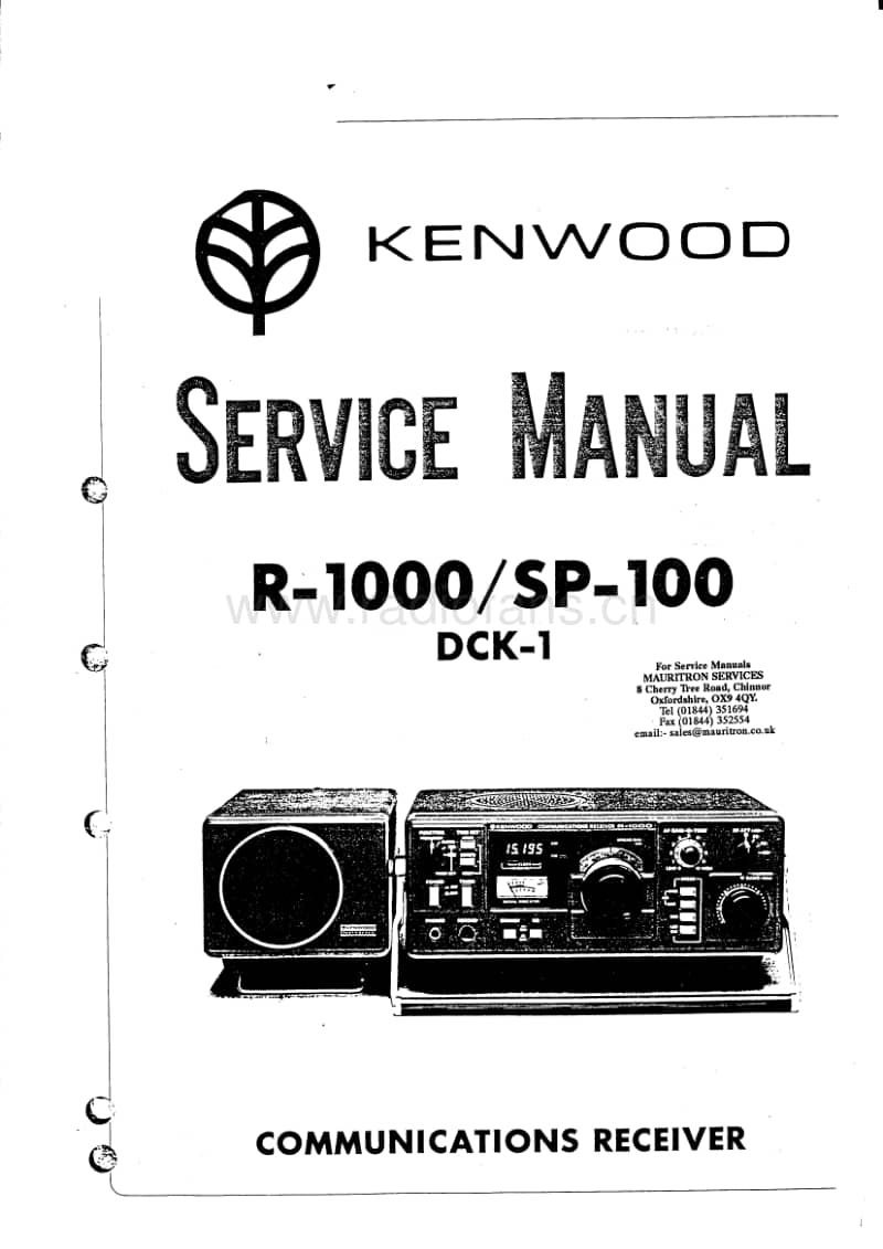 Kenwood-SP-100-Service-Manual电路原理图.pdf_第1页
