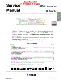 Marantz-CDR-631-Service-Manual电路原理图.pdf