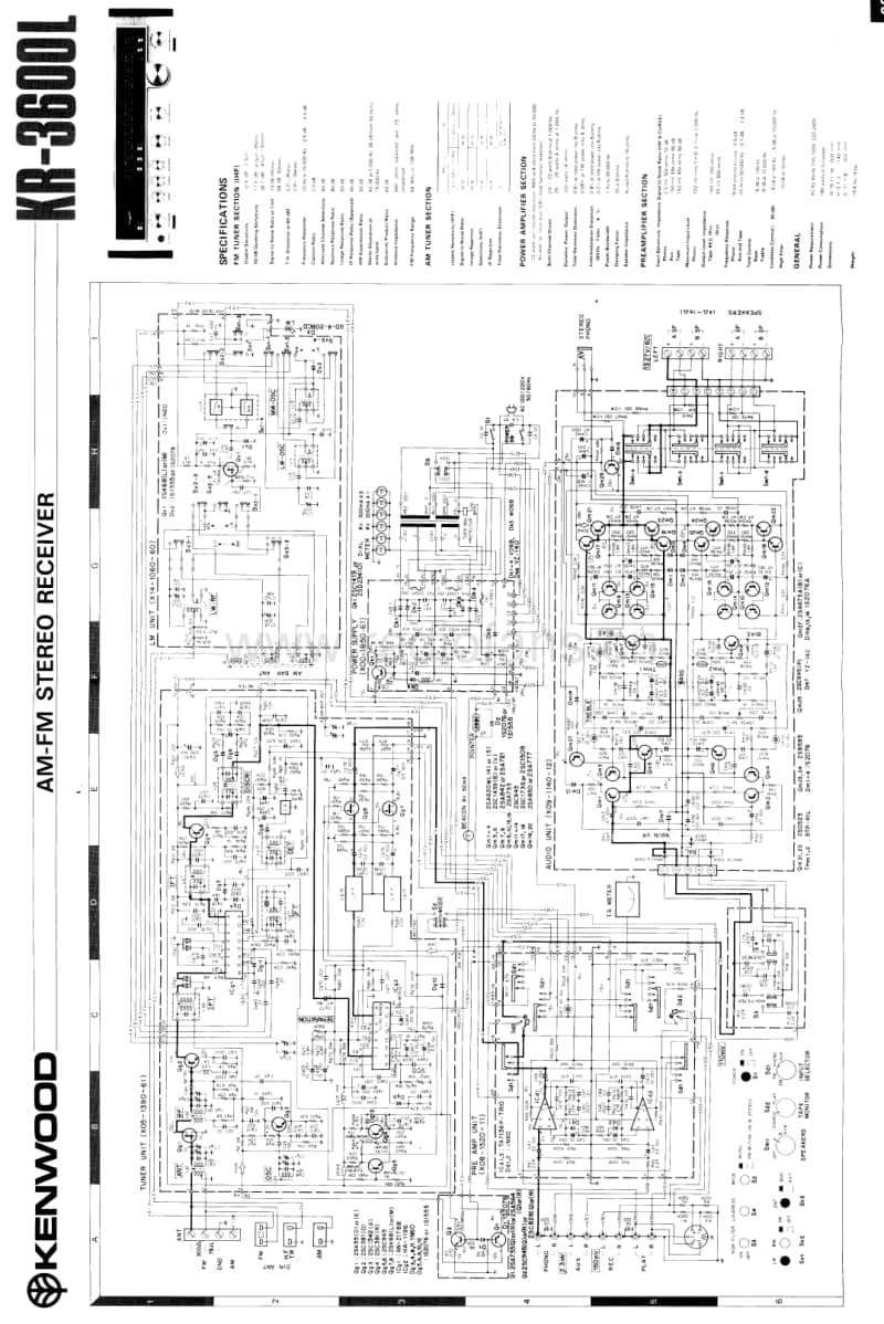 Kenwood-KR-3600-L-Schematic电路原理图.pdf_第1页