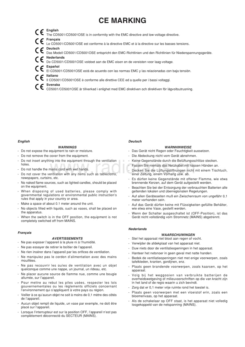 Marantz-CD-5001-Owners-Manual电路原理图.pdf_第3页