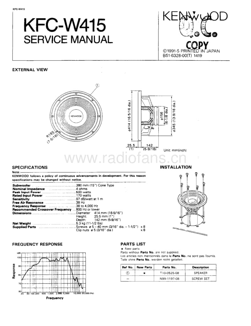 Kenwood-KFCW-415-Service-Manual电路原理图.pdf_第1页