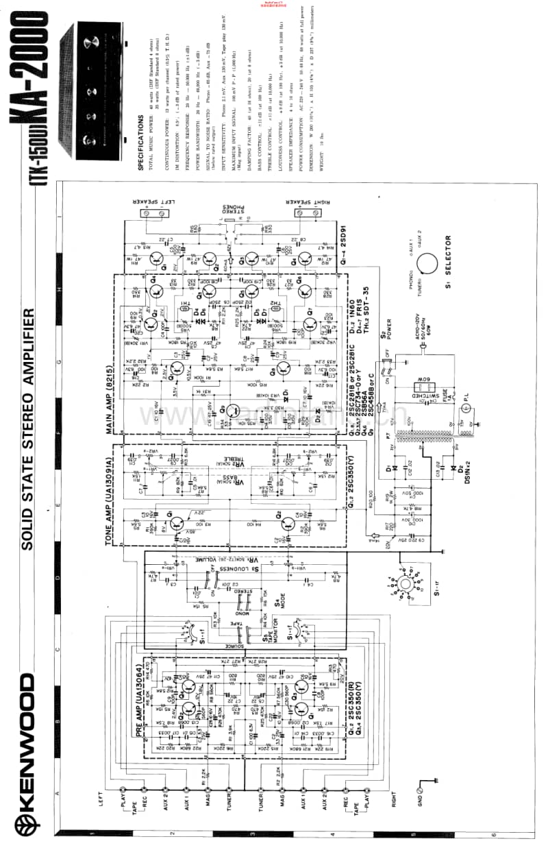 Kenwood-KA-2000-Schematic电路原理图.pdf_第1页