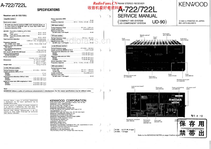 Kenwood-A-722-L-Service-Manual电路原理图.pdf_第1页