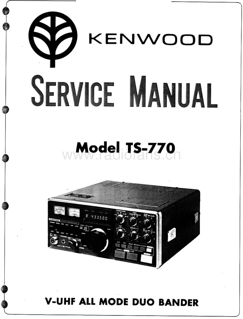 Kenwood-TS-770-Service-Manual电路原理图.pdf_第1页