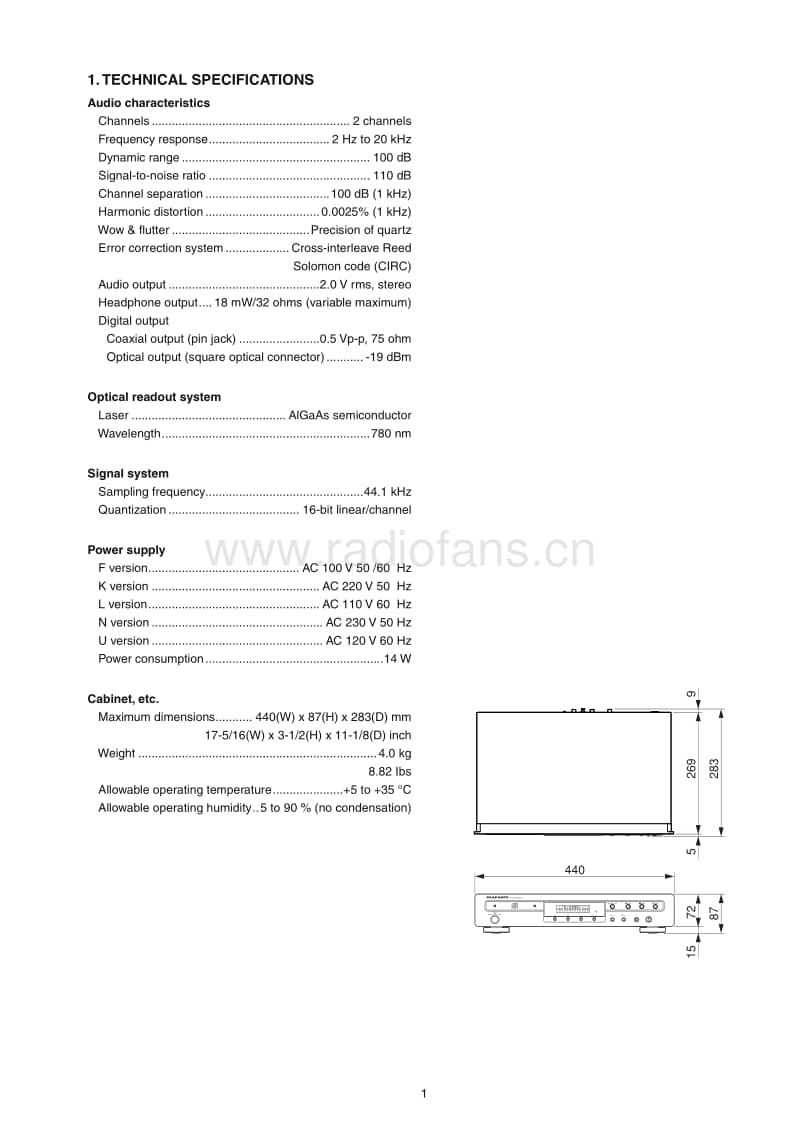Marantz-CD-5001-Service-Manual电路原理图.pdf_第3页