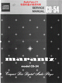 Marantz-CD-54-Service-Manual电路原理图.pdf