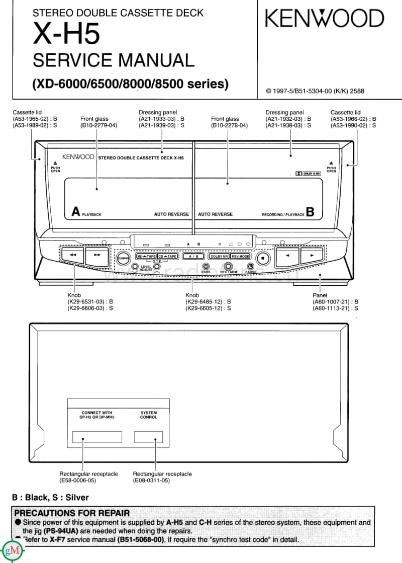 Kenwood-XH-5-Service-Manual电路原理图.pdf_第1页