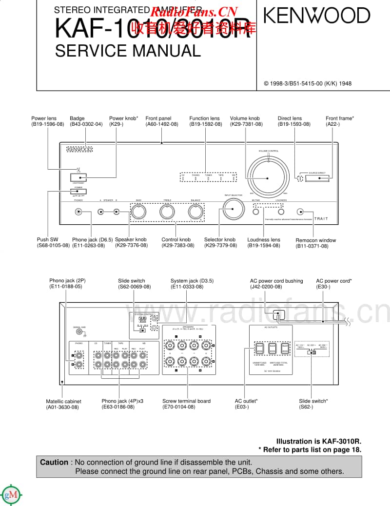 Kenwood-KAF-1010-Service-Manual电路原理图.pdf_第1页