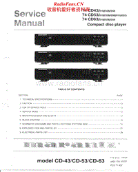 Marantz-CD-43-53-63-Service-Manual(2)电路原理图.pdf