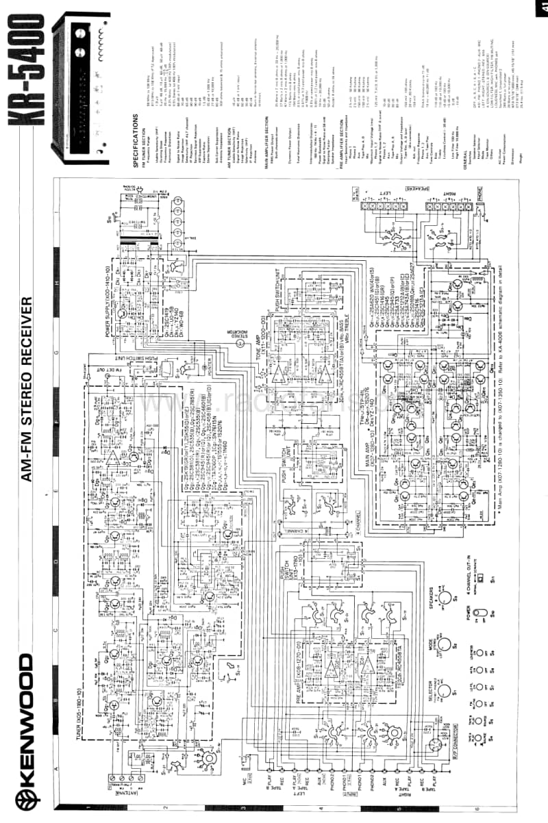 Kenwood-KR-5400-Schematic电路原理图.pdf_第1页