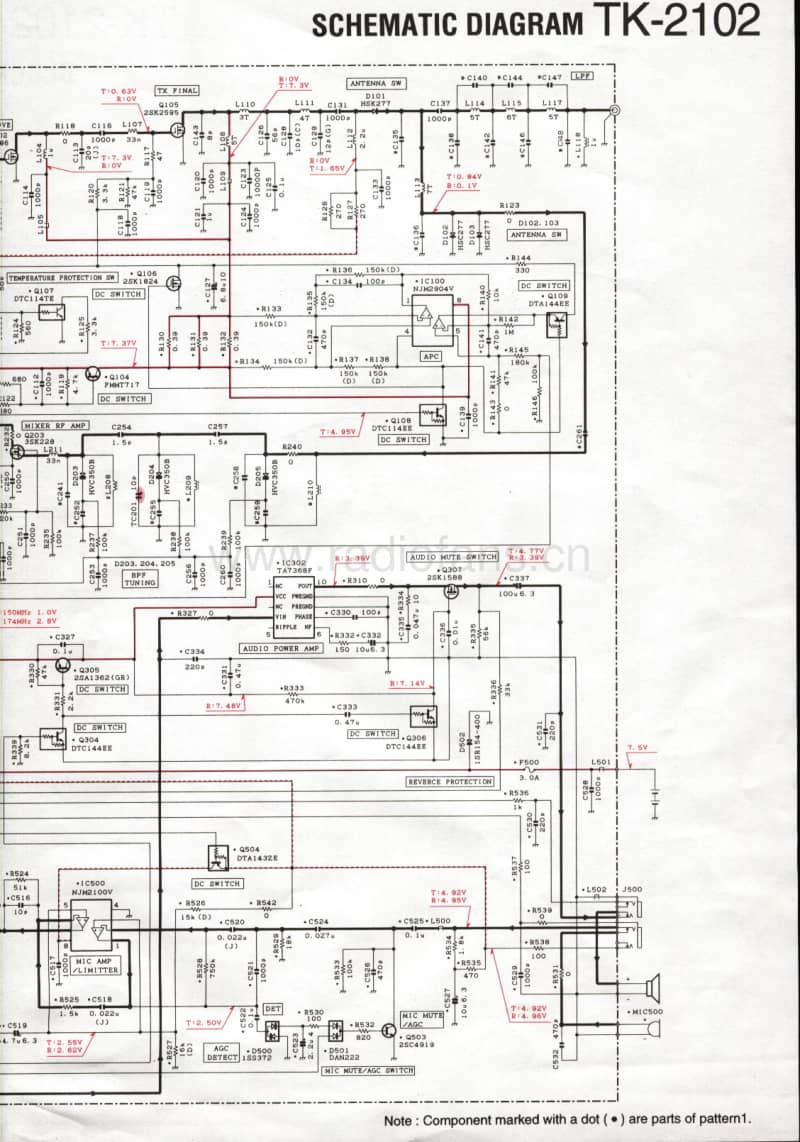 Kenwood-TK-2102-Schematic电路原理图.pdf_第1页