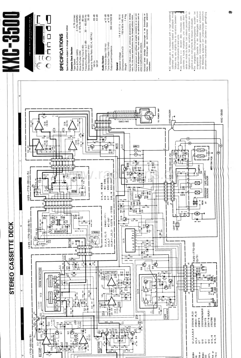 Kenwood-KXC-3500-Schematic电路原理图.pdf_第1页