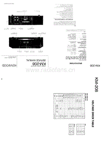 Kenwood-KM-208-Service-Manual电路原理图.pdf