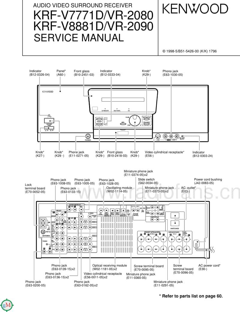 Kenwood-KRFV-8881-D-Service-Manual电路原理图.pdf_第1页