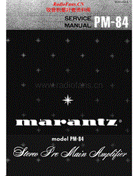 Marantz-PM-84-Service-Manual电路原理图.pdf