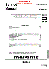 Marantz-DV-4600-Service-Manual电路原理图.pdf