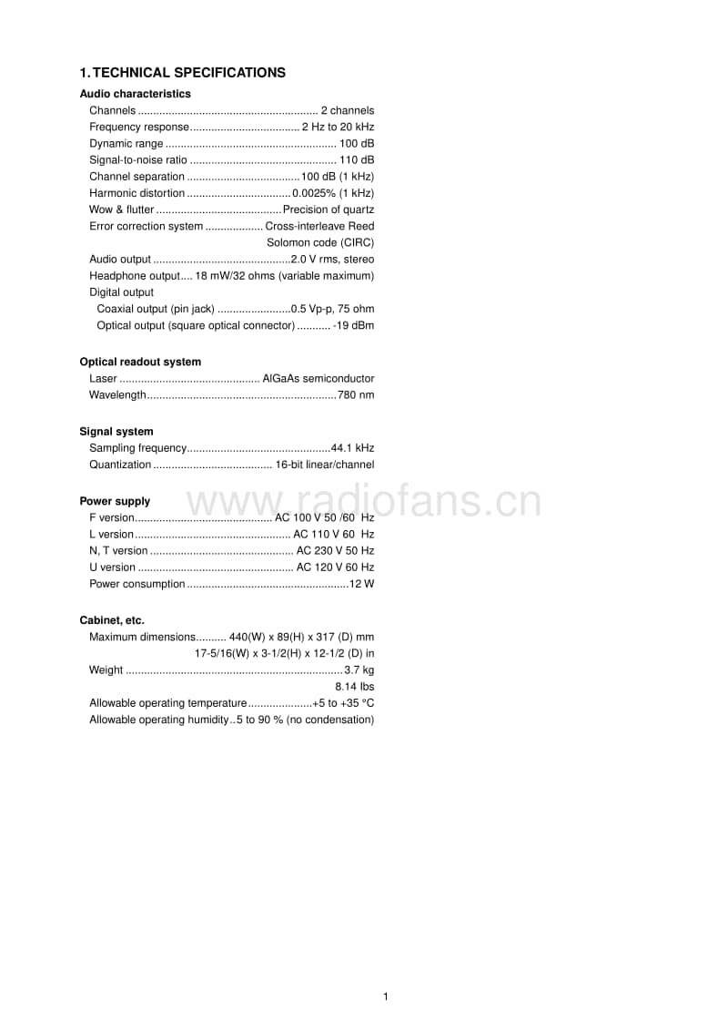 Marantz-CD-5400-Service-Manual电路原理图.pdf_第3页