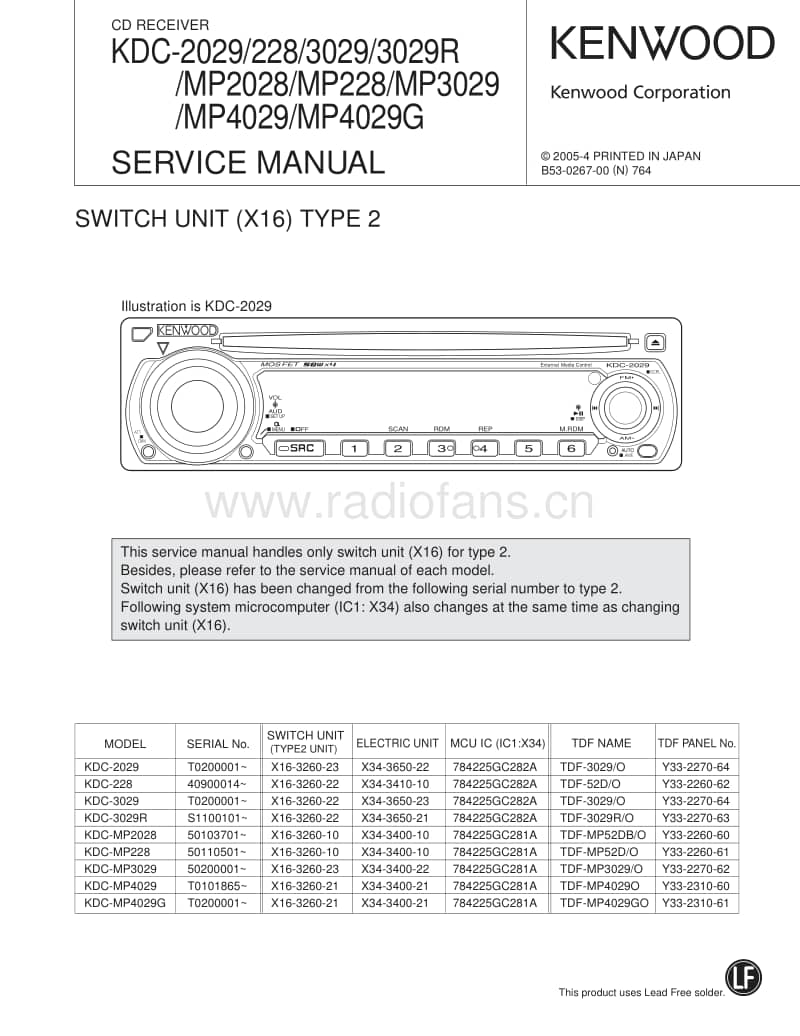 Kenwood-KDCMP-228-Mk2-Service-Manual电路原理图.pdf_第1页