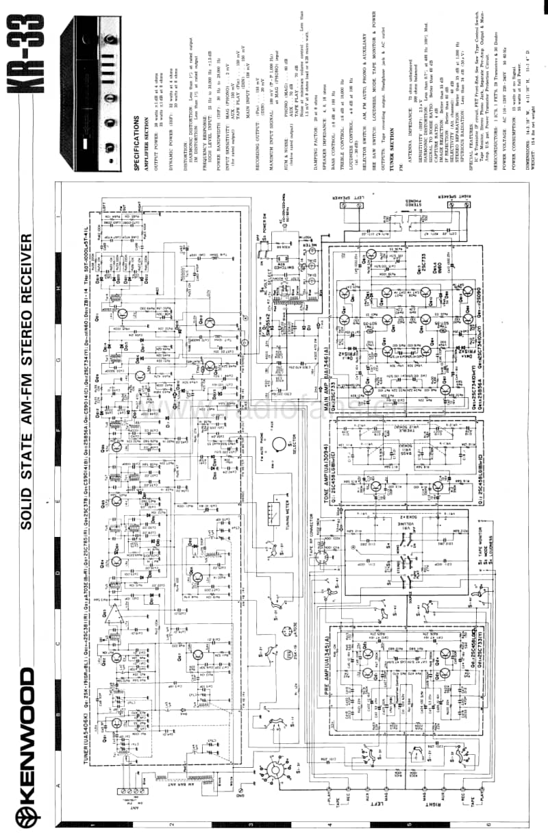 Kenwood-KR-33-Schematic电路原理图.pdf_第1页