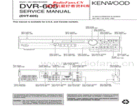 Kenwood-DVR-605-Service-Manual电路原理图.pdf