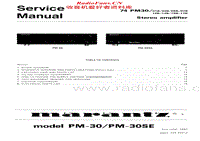 Marantz-PM-30-Service-Manual电路原理图.pdf