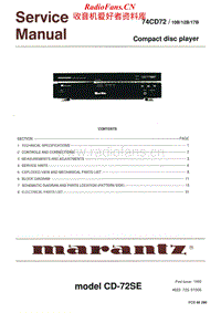 Marantz-CD-72-Service-Manual电路原理图.pdf