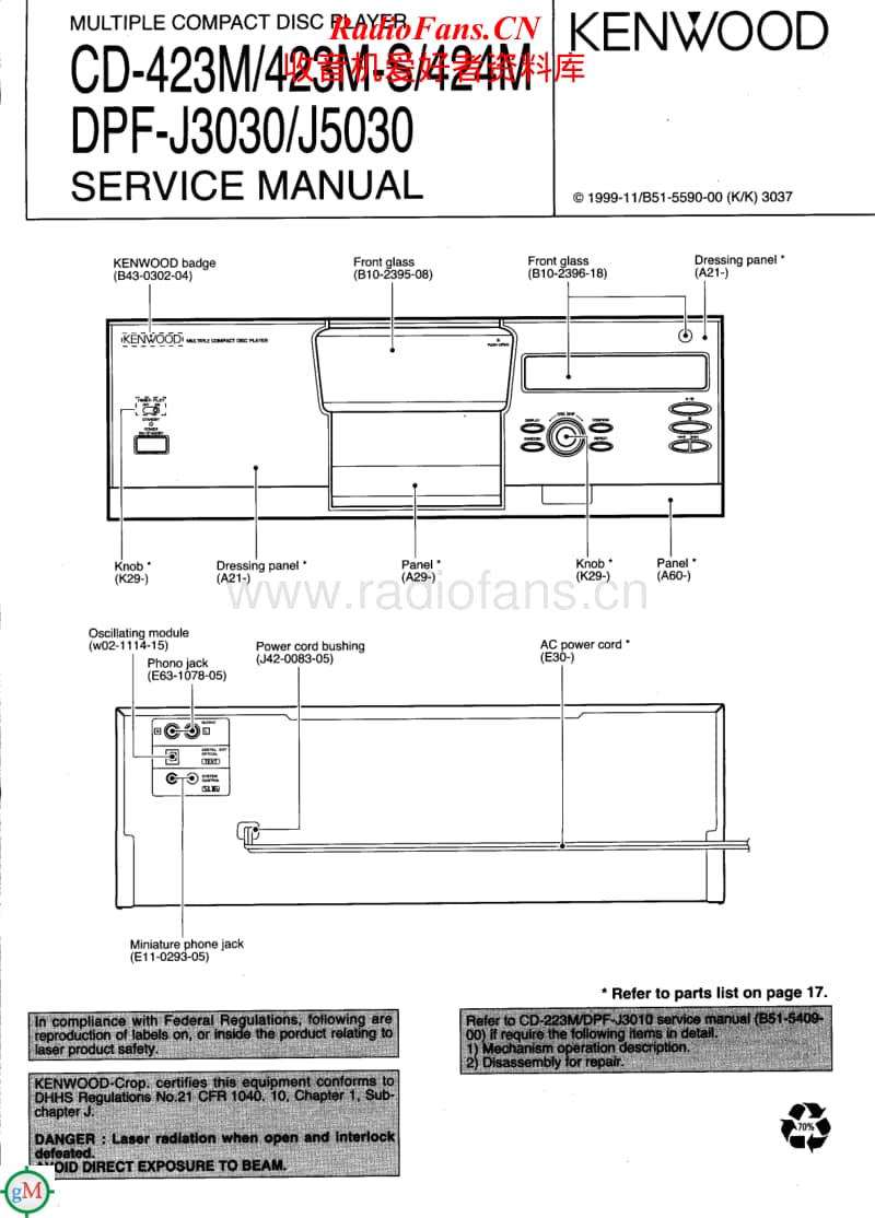 Kenwood-DPFJ-5030-Service-Manual(1)电路原理图.pdf_第1页