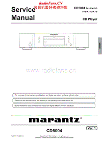 Marantz-CD-5004-Service-Manual电路原理图.pdf