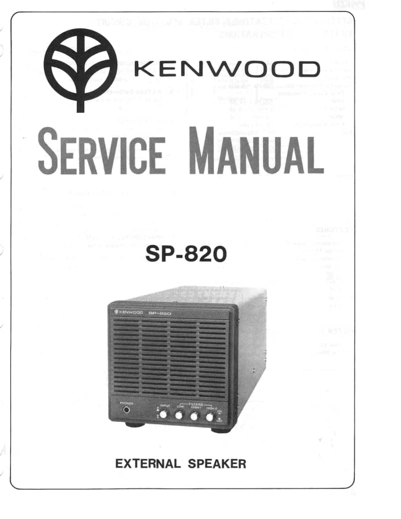 Kenwood-SP-820-Service-Manual电路原理图.pdf_第1页