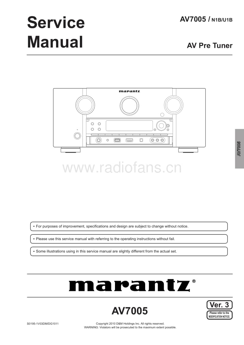 Marantz-AV-7005-Service-Manual电路原理图.pdf_第1页