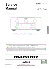Marantz-AV-7005-Service-Manual电路原理图.pdf