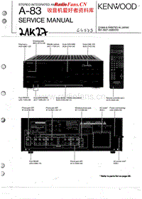 Kenwood-A-83-Service-Manual电路原理图.pdf