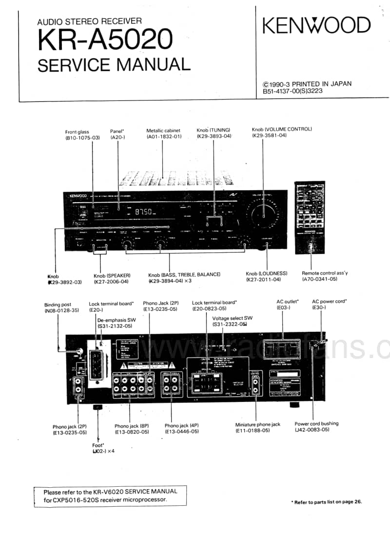 Kenwood-KRA-5020-Service-Manual电路原理图.pdf_第1页