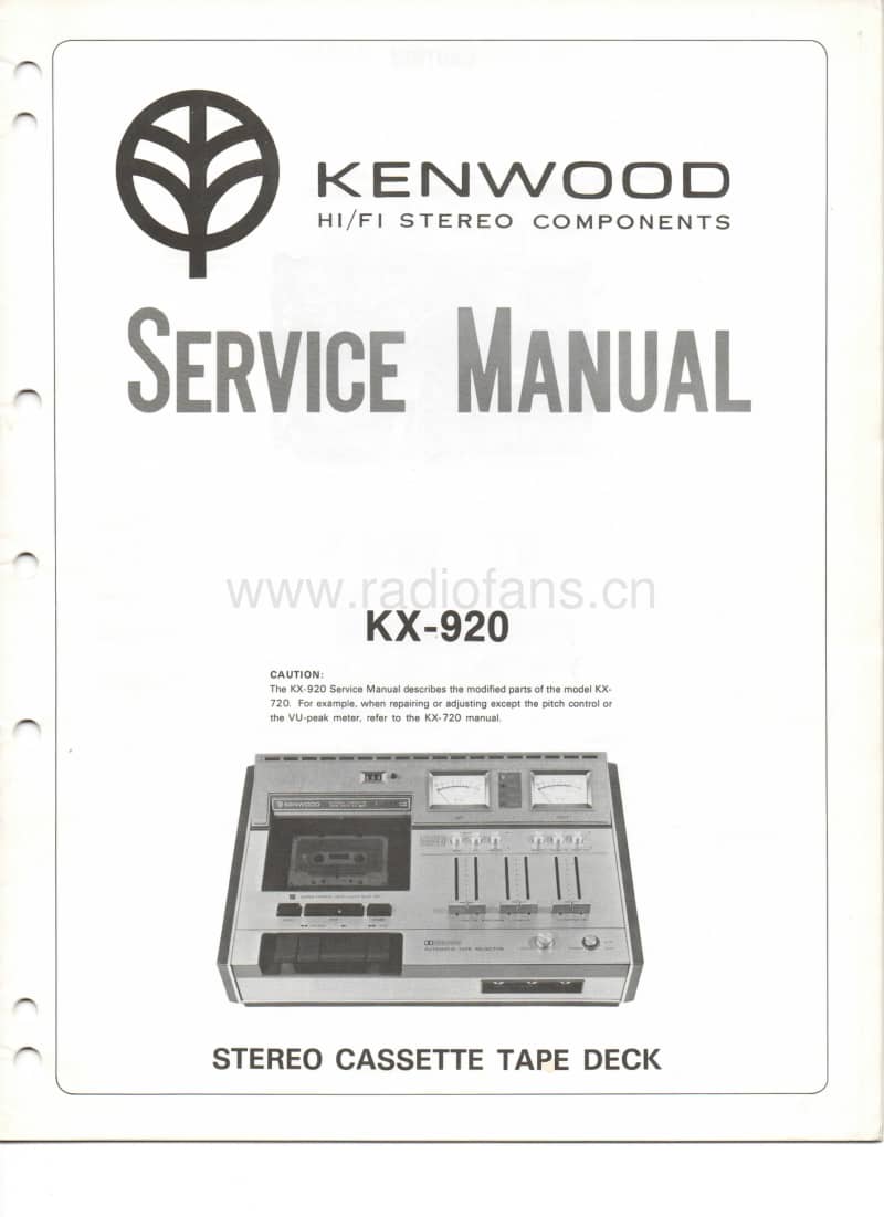 Kenwood-KX-920-Service-Manual电路原理图.pdf_第1页