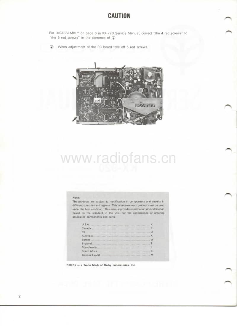 Kenwood-KX-920-Service-Manual电路原理图.pdf_第2页