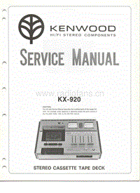 Kenwood-KX-920-Service-Manual电路原理图.pdf
