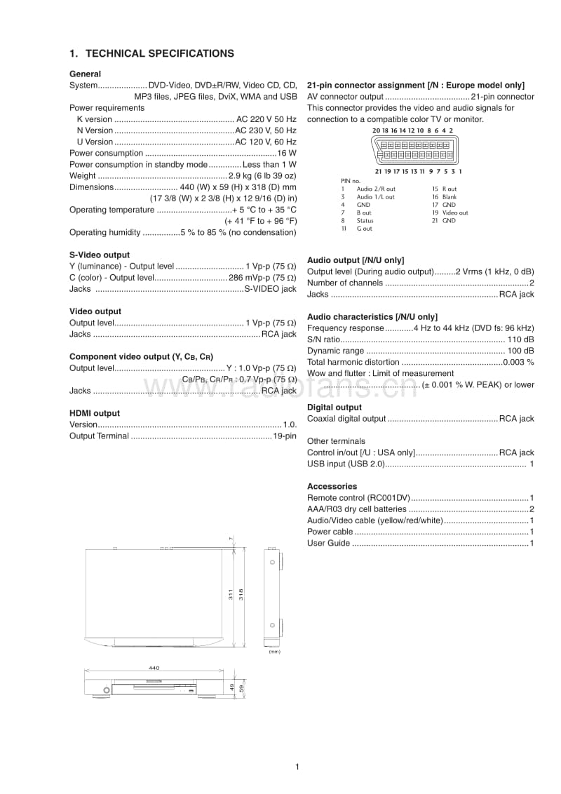 Marantz-DV-4003-Service-Manual电路原理图.pdf_第3页