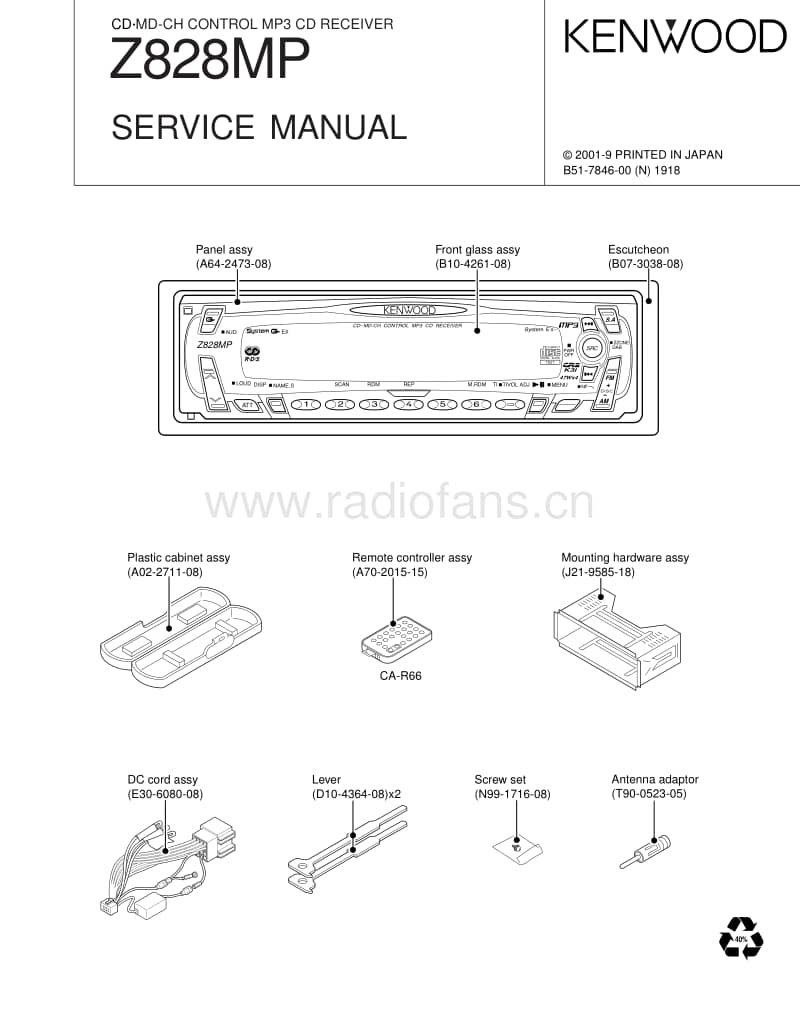 Kenwood-Z-828-MP-Service-Manual电路原理图.pdf_第1页
