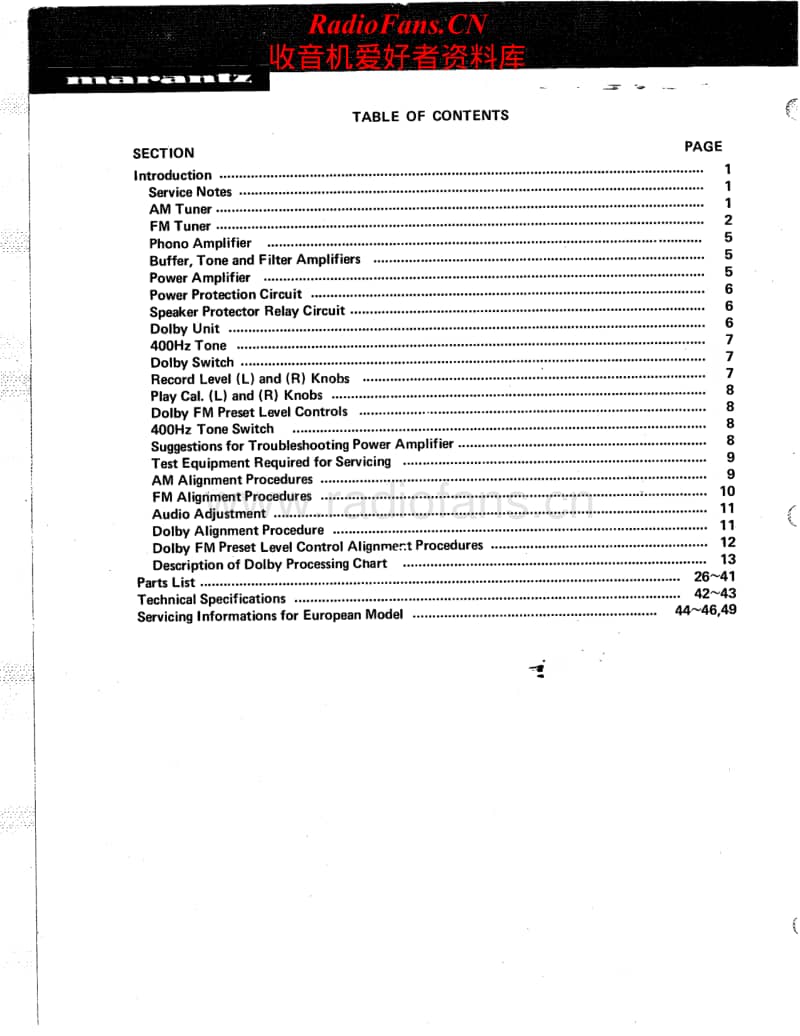 Marantz-2325-Service-Manual电路原理图.pdf_第2页