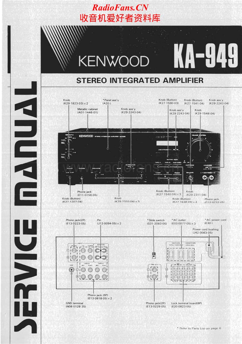 Kenwood-KA-949-Service-Manual电路原理图.pdf_第1页