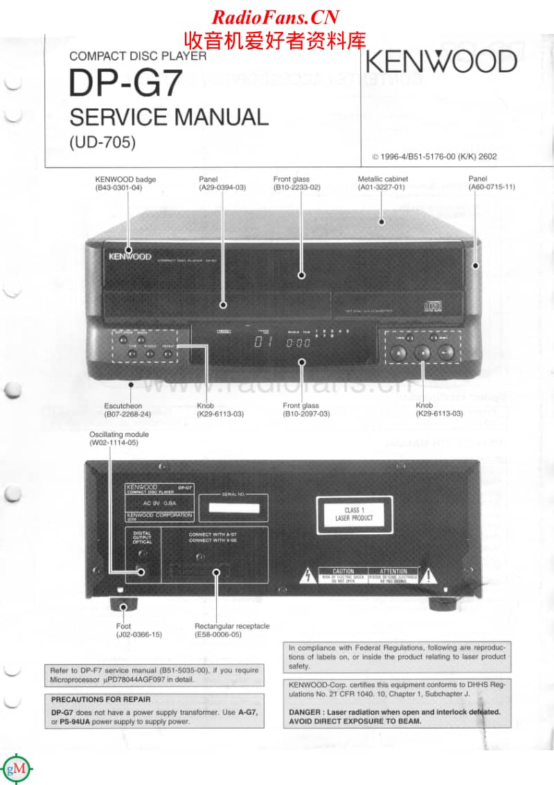 Kenwood-DPG-7-Service-Manual电路原理图.pdf_第1页