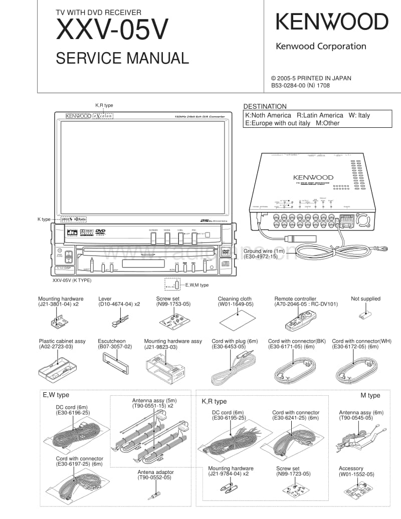 Kenwood-XXV-05-V-Service-Manual电路原理图.pdf_第1页