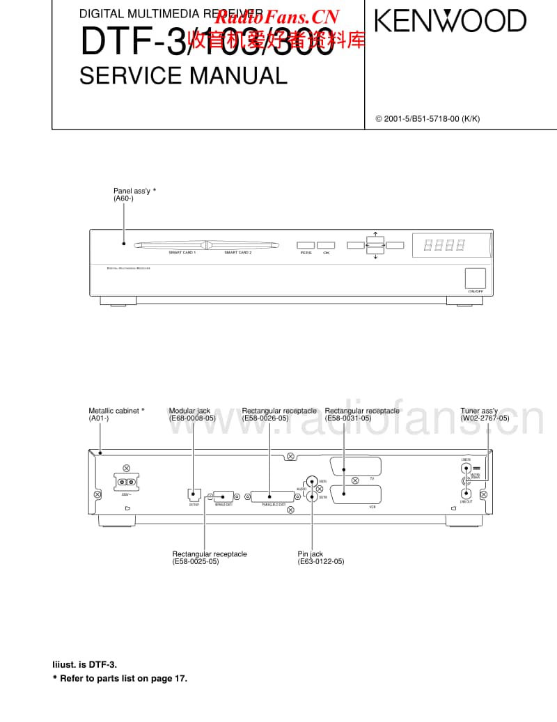 Kenwood-DTF-300-Service-Manual电路原理图.pdf_第1页