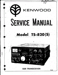 Kenwood-TS-820-Service-Manual电路原理图.pdf