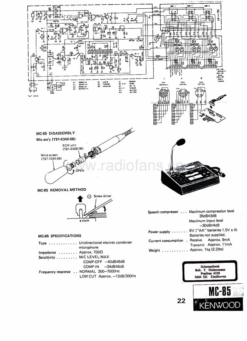 Kenwood-MC-85-Service-Manual电路原理图.pdf_第1页